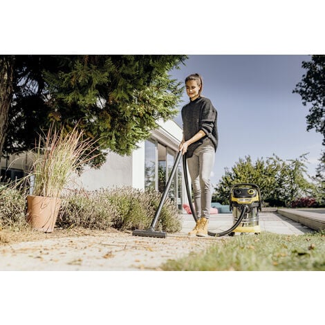 Aspirateur eau et poussières Karcher WD 5 S V-25/5/22 - cuve métal 25 l - cable 5 m - flexible d'aspiration 2,2 m - fonction soufflerie