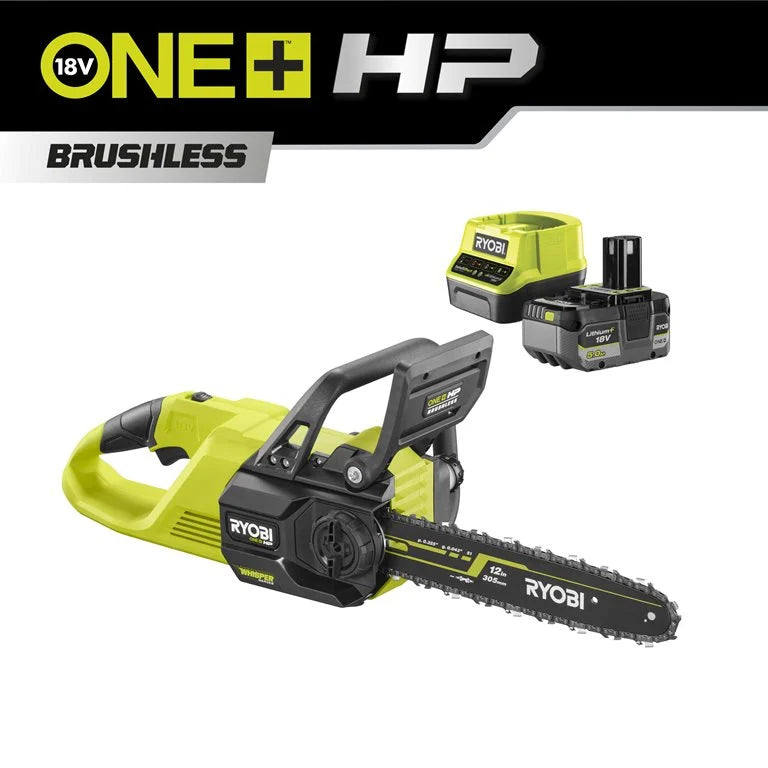 Tronçonneuse Whisper™ Brushless 18V ONE+ HP™ - (1 Batterie x 5,0 Ah OFFERTE)