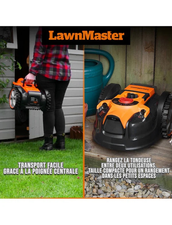 Robot tondeuse autonome + coupe-bordure et batterie supplémentaire OFFERTS